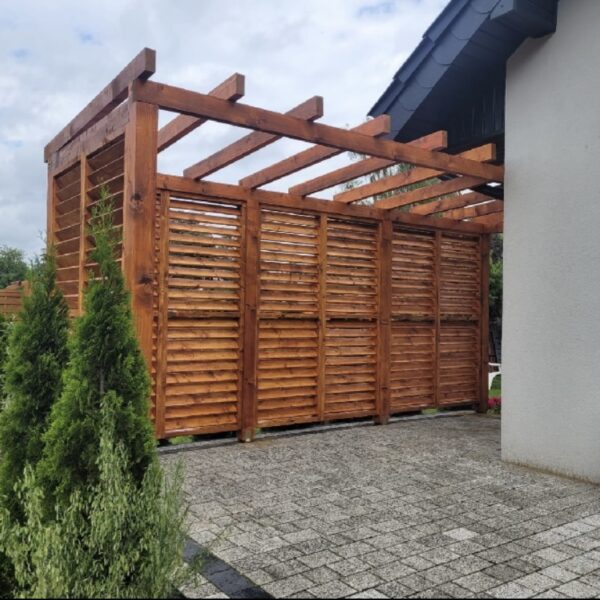 Drewniane żaluzje zewnętrzne ruchome deseczki  | na wymiar