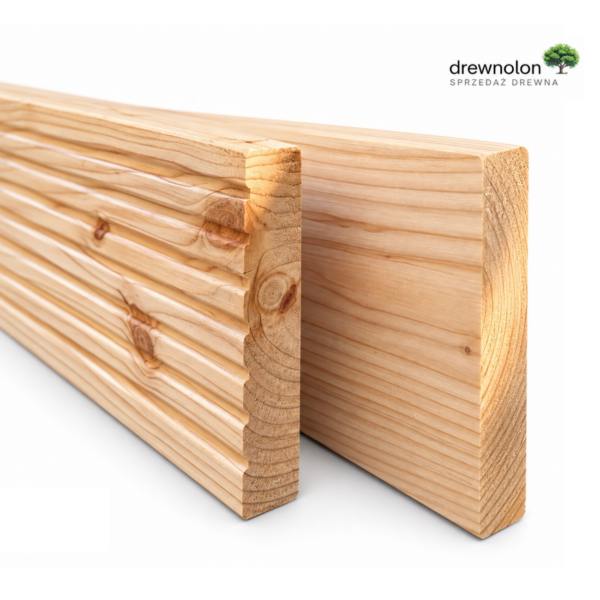 DESKA TARASOWA PODŁOGOWA GŁADKA MODRZEW 145x28 mm | RÓŻNE DŁUGOŚCI